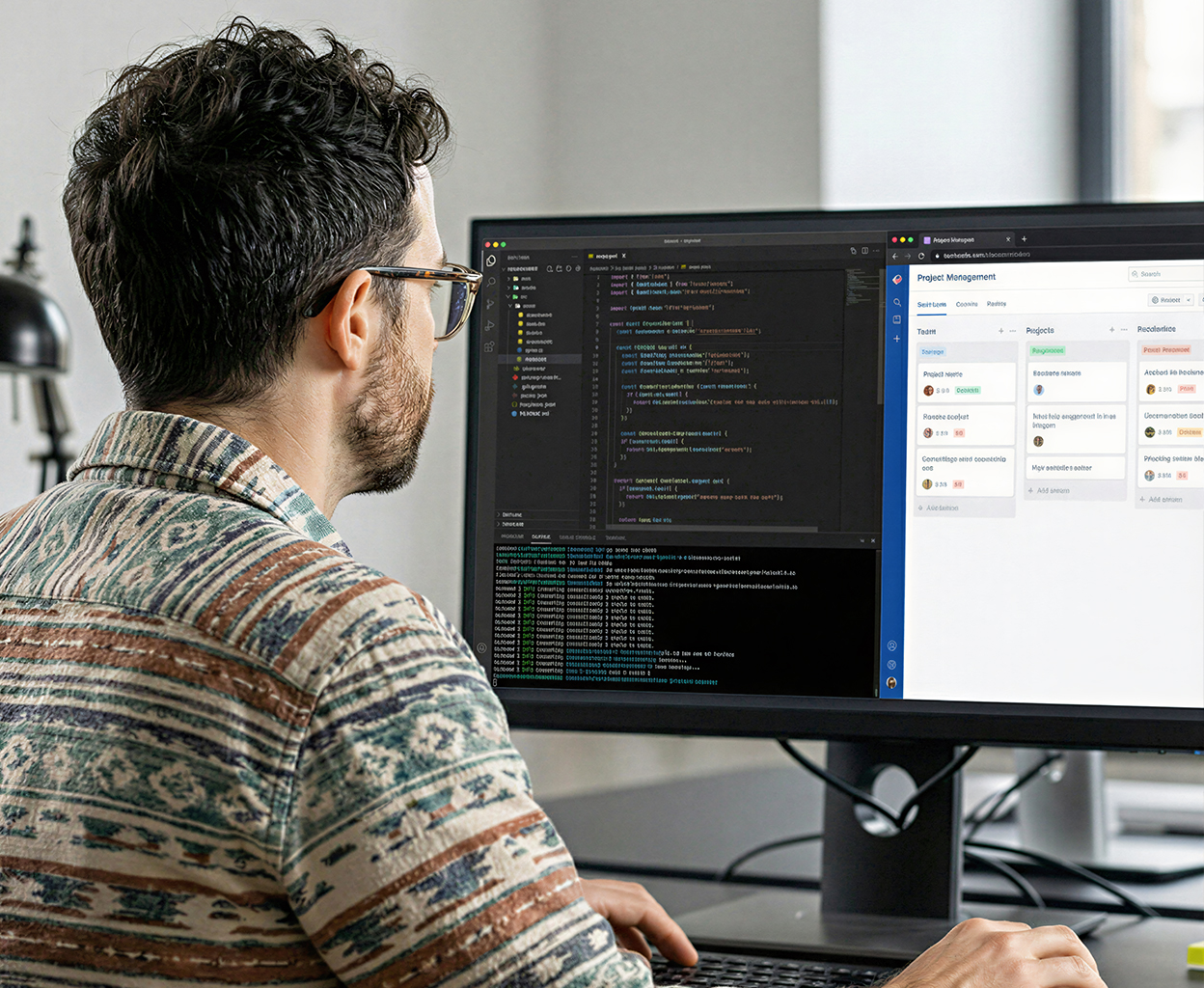 Woman Working Remotely - Brandingfolio X 